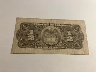1/2 Peso Oro Colombia 1953