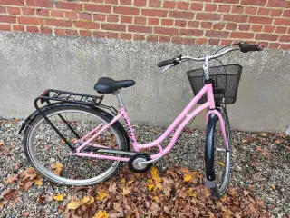 Lyserød Dame cykel