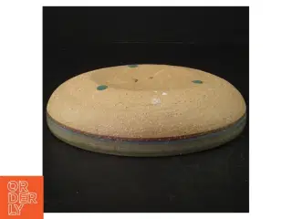 Keramikfad med abstrakt mønster (str. 18 cm)