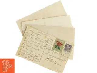 Gamle postkort (4 stk) (str. 14 x 9 cm)
