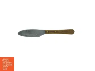 Brugt smørkniv med træhåndtag (str. 21 cm)