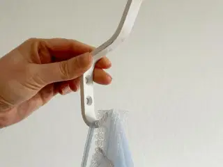 Hvid retroknag, metal