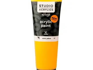 Creall Studio Akrylmaling, halvdækkende, warm yellow (07), 120ml/ 1 fl.