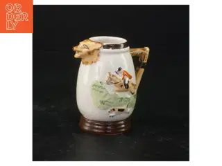 Keramik kande formet som en ræv (str. 8,5 x 9 x 6 cm)