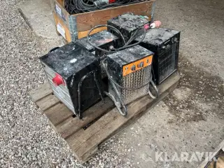 Varme blæser 5 styk blandet Palle