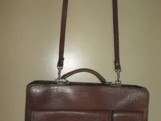 Computertaske i skind