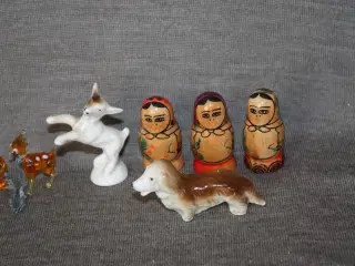 Miniature figurer til sættekasse / dukkehus 