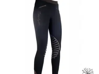 Ridetights fra HKM i sort - Str 122/128 , 170/176