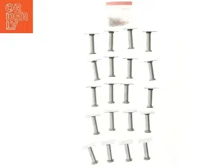 Stålben til møbler (str. 20 stk 11,5 cm)
