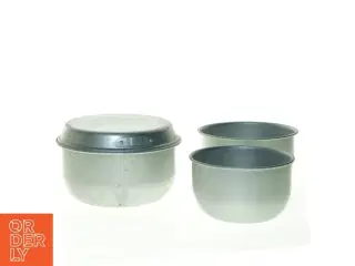 Aluminiumskåle og tallerkener til camping (str. 8 x 15 cm til 19 x cm)