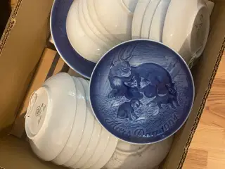 Morsdags platter 33 Stk + 2 jubilæums 