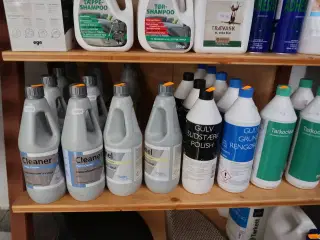 Hylde med div. Plejemidler