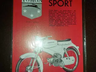tomos knallert metal skilt 200kr