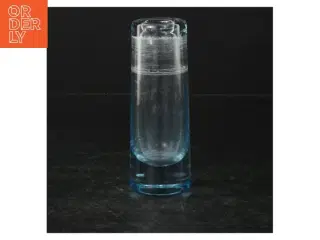 Glasvase (str. Ø 5 cm. længde, 13 cm)