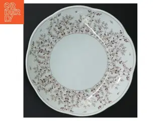 Rund porcelænsskål med blomstermønster fra Tirschenreuth (str. Ø 21 cm)