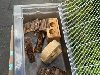 Hamsterbur inkl tilbehør