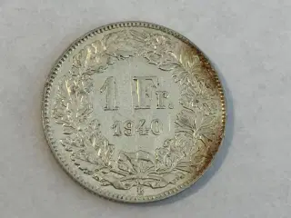 1 Franc Switzerland 1940
