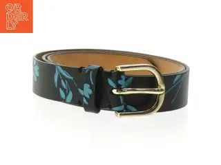 Sorte bælte med blomstermønster fra Paul Smith (str. 102 cm)