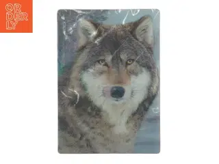 Køleskabsmagnet med ulv fra Wild Republic (str. 9x6 cm)