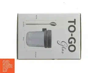 To-go glas med ske (str. 400ml)
