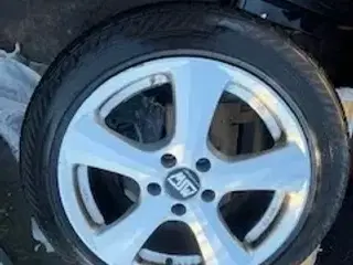 Vinterdæk på alu-fælge, 6 mm spor