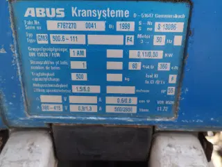  El-talje ABUS GM3 500 kg.