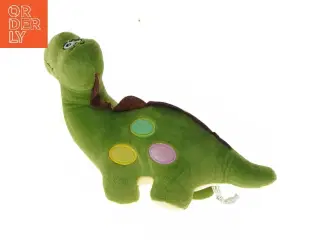 Grøn dinosaur bamse fra Gammelholm Games (str. 25 cm)