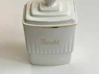 Svensk fajance, køkkenkrukke: frukt, NB