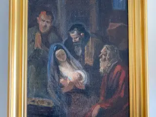Olie maleri af Chr. Aigens