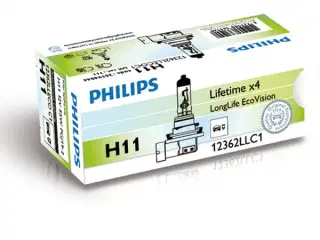 Philips Longlife EcoVision H11 55W 12V - 1 stk.