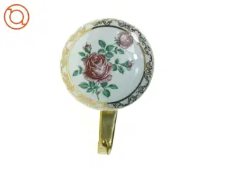 Porcelæn Dørhåndtag Greb med Messing Knage (str. 12 x 7 cm)