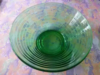 Broksø/Holmegaard Skål i grønt glas