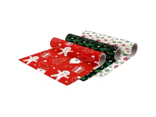 Julefoliepakke - 30cm x 5m 1668 - 1669 - 1670