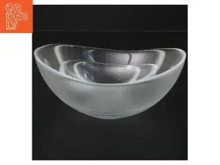 2 klare glasskåle (str. 2 stk 19x13 cm)