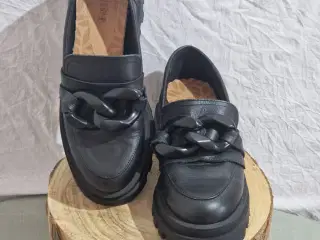 Minga London Loafers, Sort, Str. 38