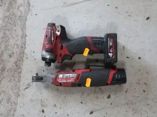 Slagnøgle samt skraldenøgle MILWAUKEE