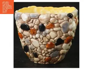 1960&#39;er Sylvac Keramikvase med sten relief