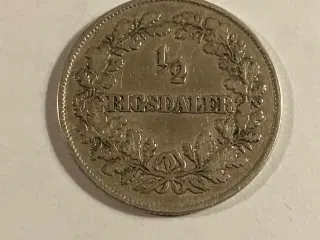 1/2 Rigsdaler 1854 VS - Renset?