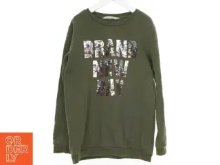 Grøn sweatshirt med palietter fra H&M (str. 146)