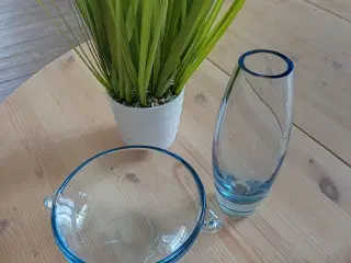 Holmgaard vase og skål