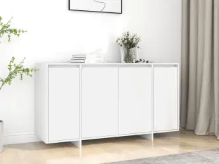Skænk 135x41x75 cm spånplade hvid
