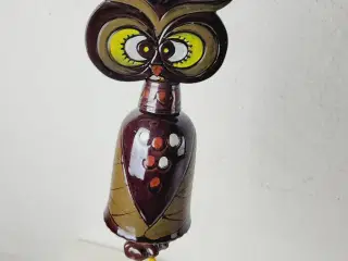 ⭐️- Vintage hængende ugle vindspil fra 1970'erne