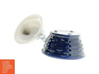 Dekorativ porcelæns høne krukke med låg (str. 12 x 12 cm)
