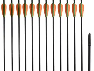 Standard recurve buepile 12 stk. 30" 0,6 cm glasfiber
