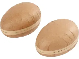 To-delte æg i pap, 12 cm - 16 stk. til dekoration
