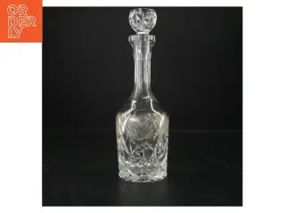 Krystal karaffel med prop (str. 30 x 9. cm)