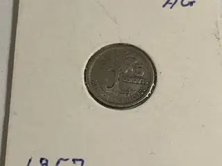 5 Centavos Guatemala 1957