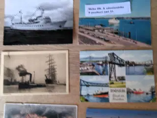 48 postkort skibe Danske & udenlandske