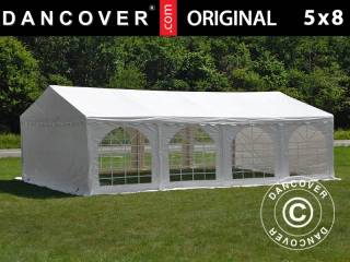 Partytelt Festtelt Original 5x8m PVC, Hvid