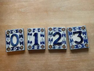 Keramiske tal, husnumre mm